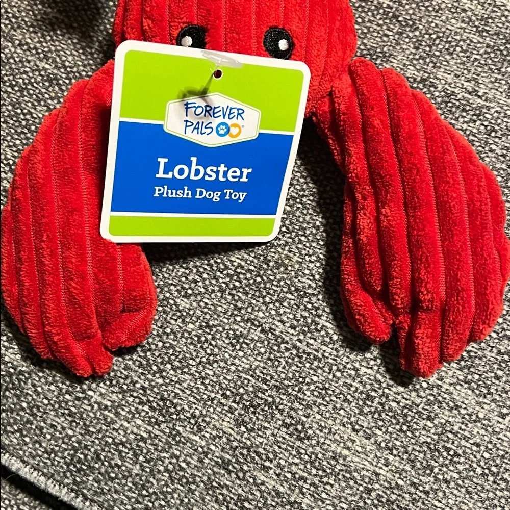 NWT Forever Pals Lobster Plush Dog Toy